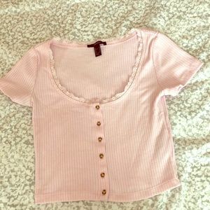 Short Sleeve Lace Top